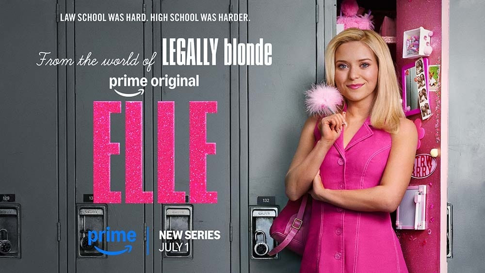 Placement image: Elle (Prime) — 5 songs: Anna Waronker original, The Halo Benders "Don't Touch My Bikini", Bratmobile "Bitch Theme", Tiger Trap "Super Crush", Bikini Kill "Rebel Girl"