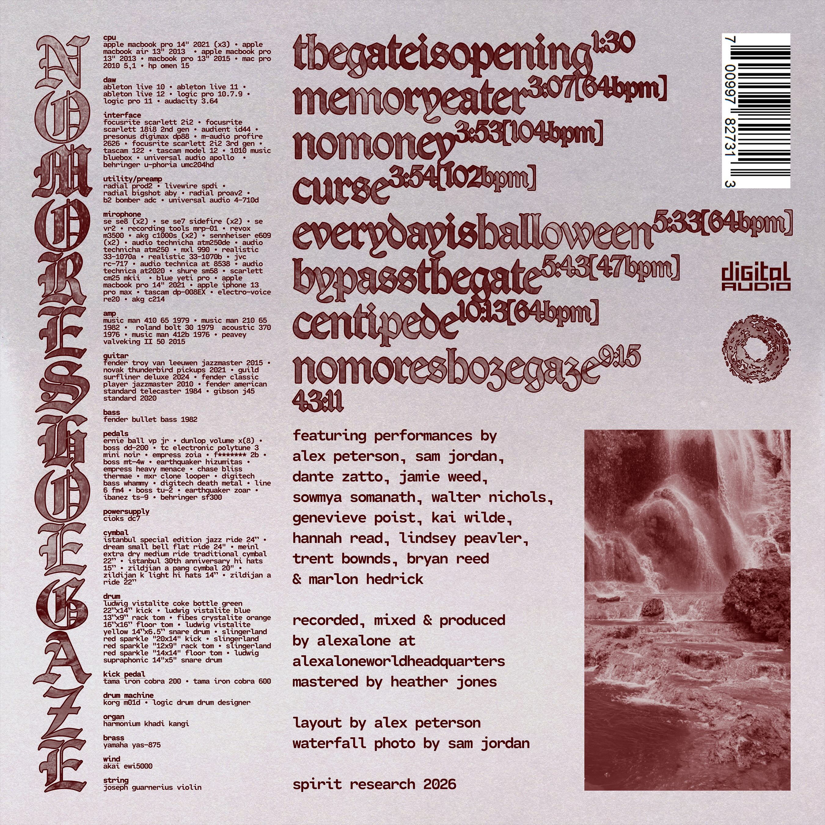 Album artwork for alexalone — nomoreshoegaze