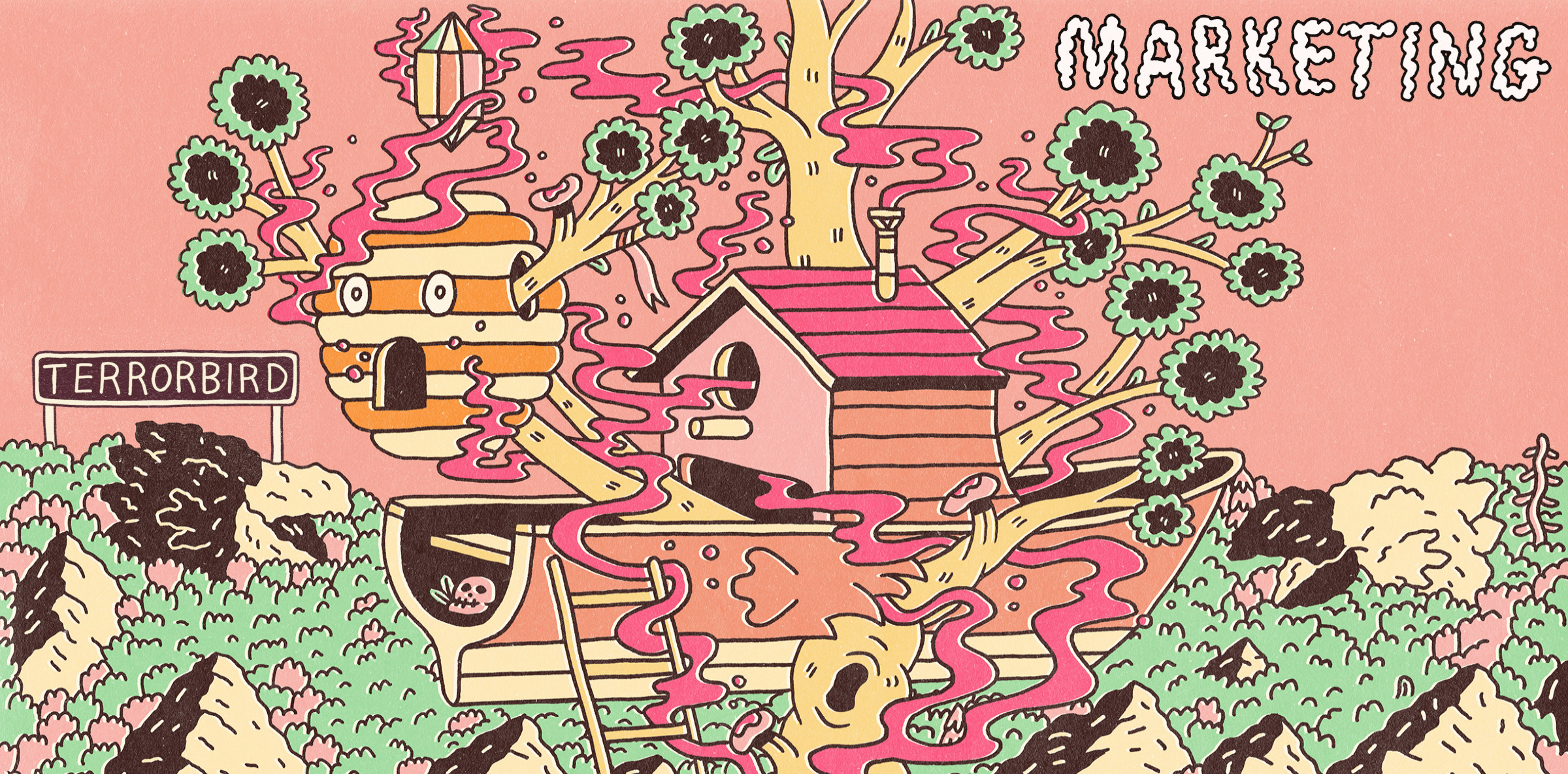 Terrorbird deck banner